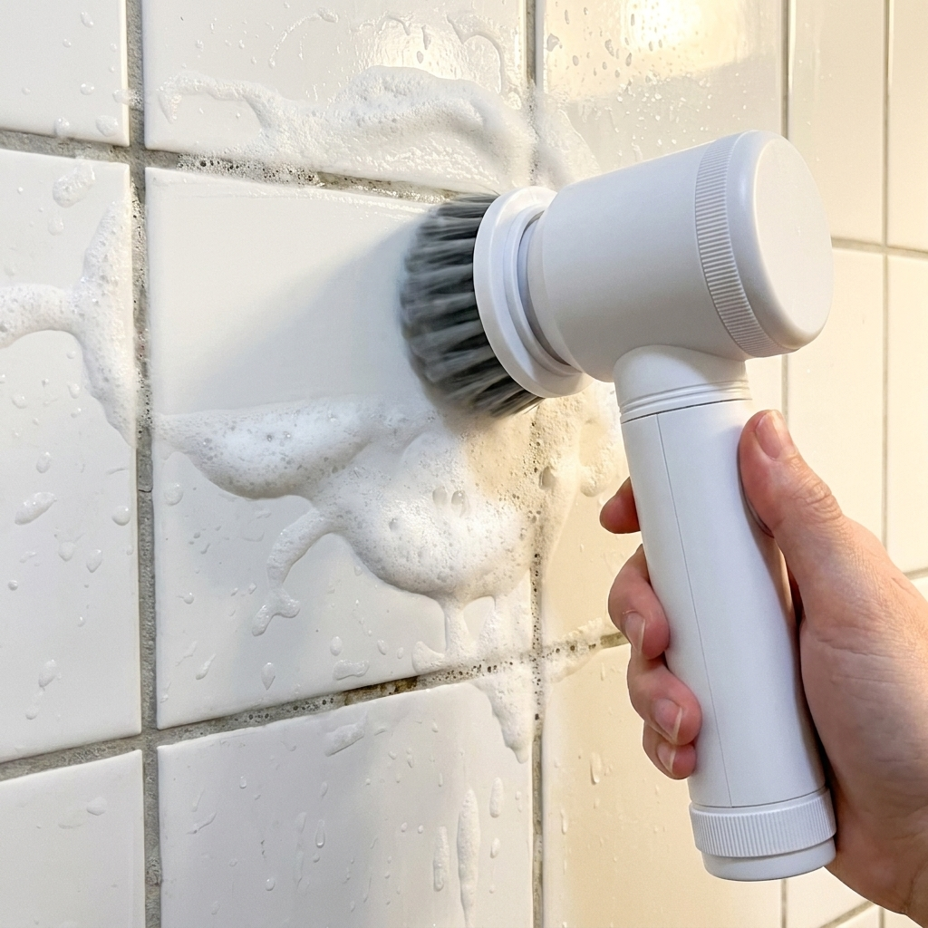 Grout lines, without the toothbrush